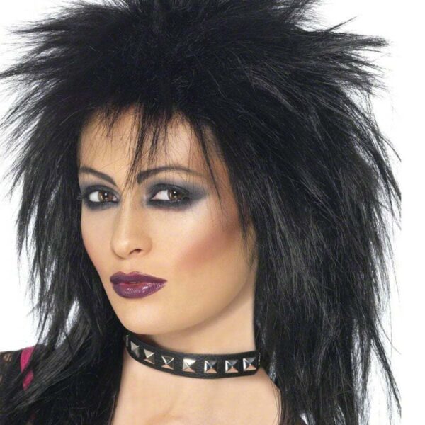 Parrucca Nera da Rock Star