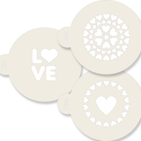 JEM Stencil Love Confezione 3pz