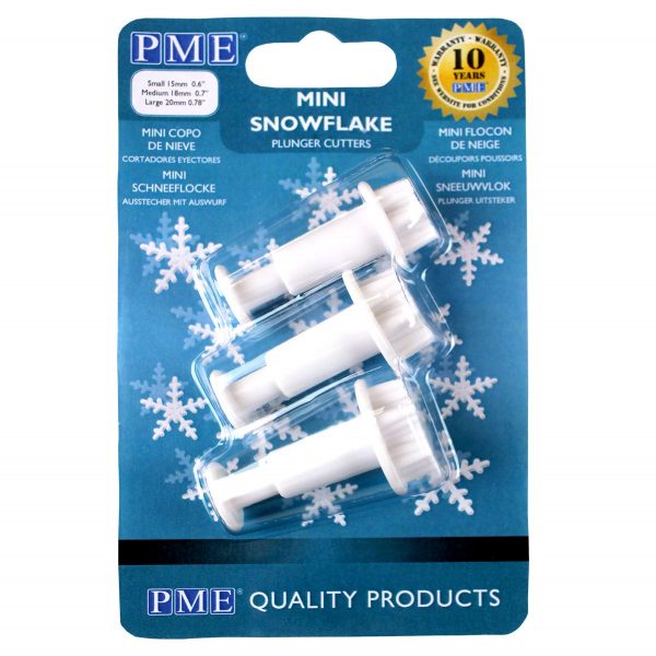 PME Tagliapasta ad Espulsione Mini Fiocco di Neve Set 3