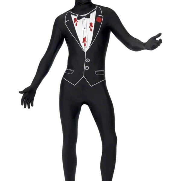 Costume da Mimo Nero Gangster Insanguinato