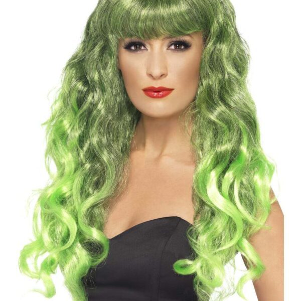 Parrucca da Sirena Verde