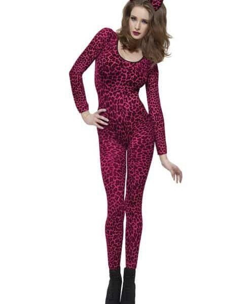 Tuta Bodysuit Leopardata Rosa