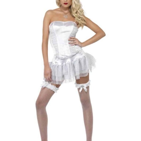 Costume Burlesque Natlizio Bianco