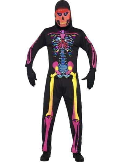 Costume da Scheletro Luminescente