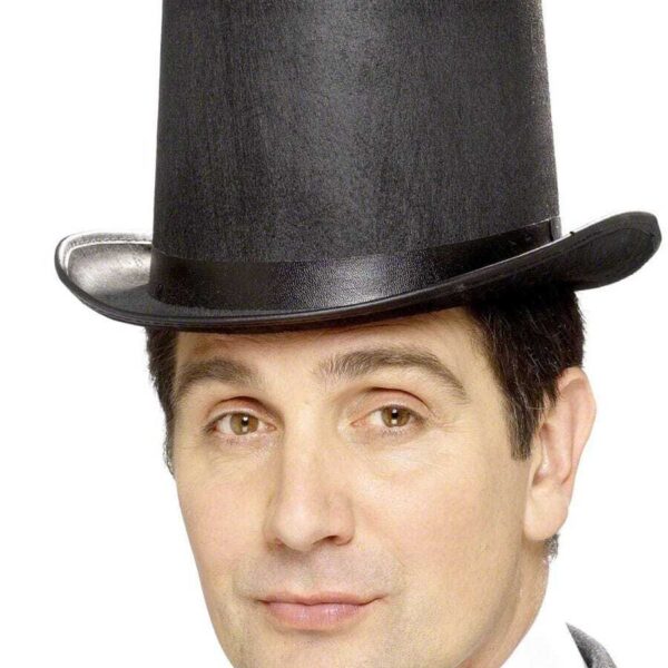 Cappello a Cilindro Nero Alto