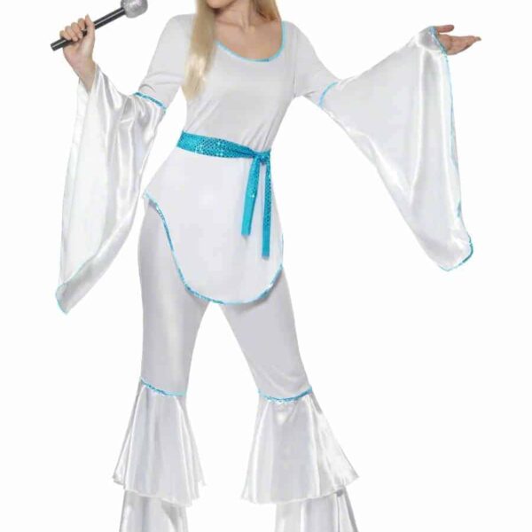 Costume Bianco Donna Disco anni'70