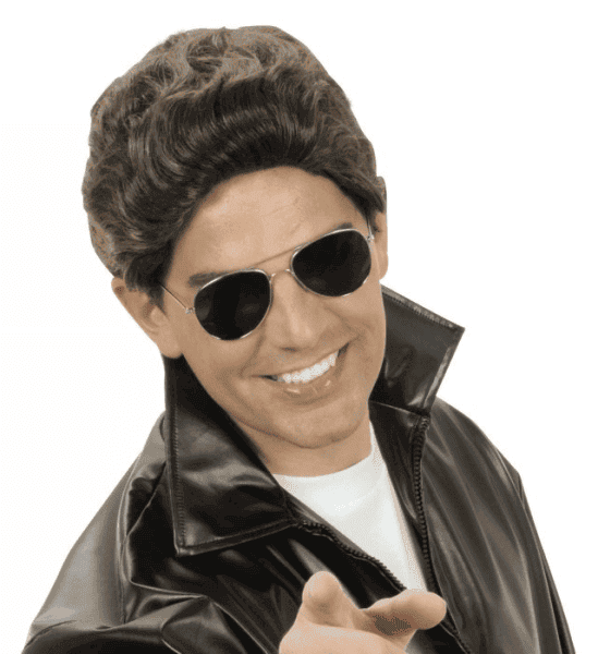 Parrucca Grease Castana