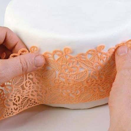Silikomart Wonder Cakes Tappetino in Silicone con Pizzo Slim Baroc