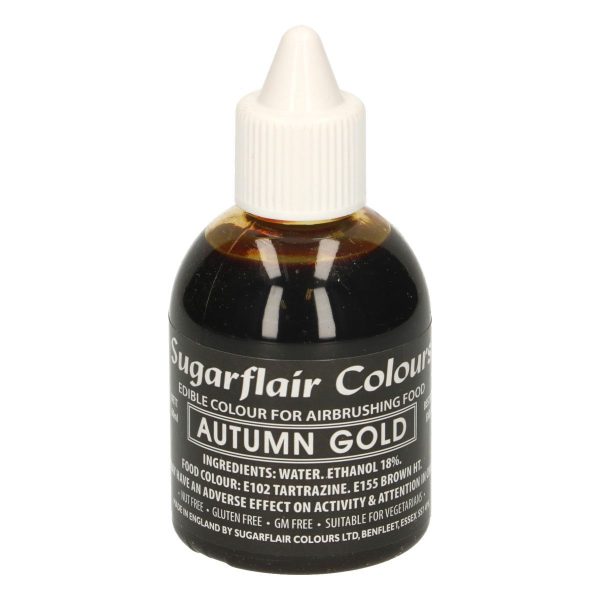 Sugarflair - Colorante per Aerografo Oro Antico 60 Ml