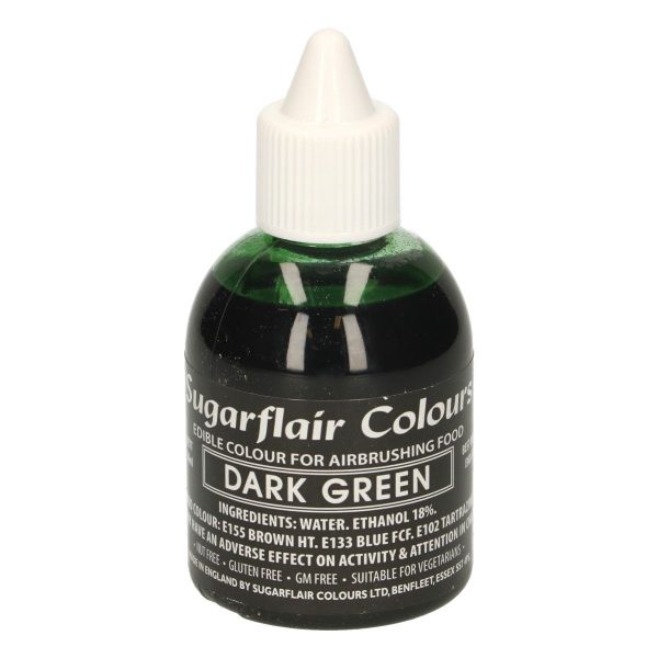 Sugarflair - Colorante per Aerografo Verde Scuro 60 Ml