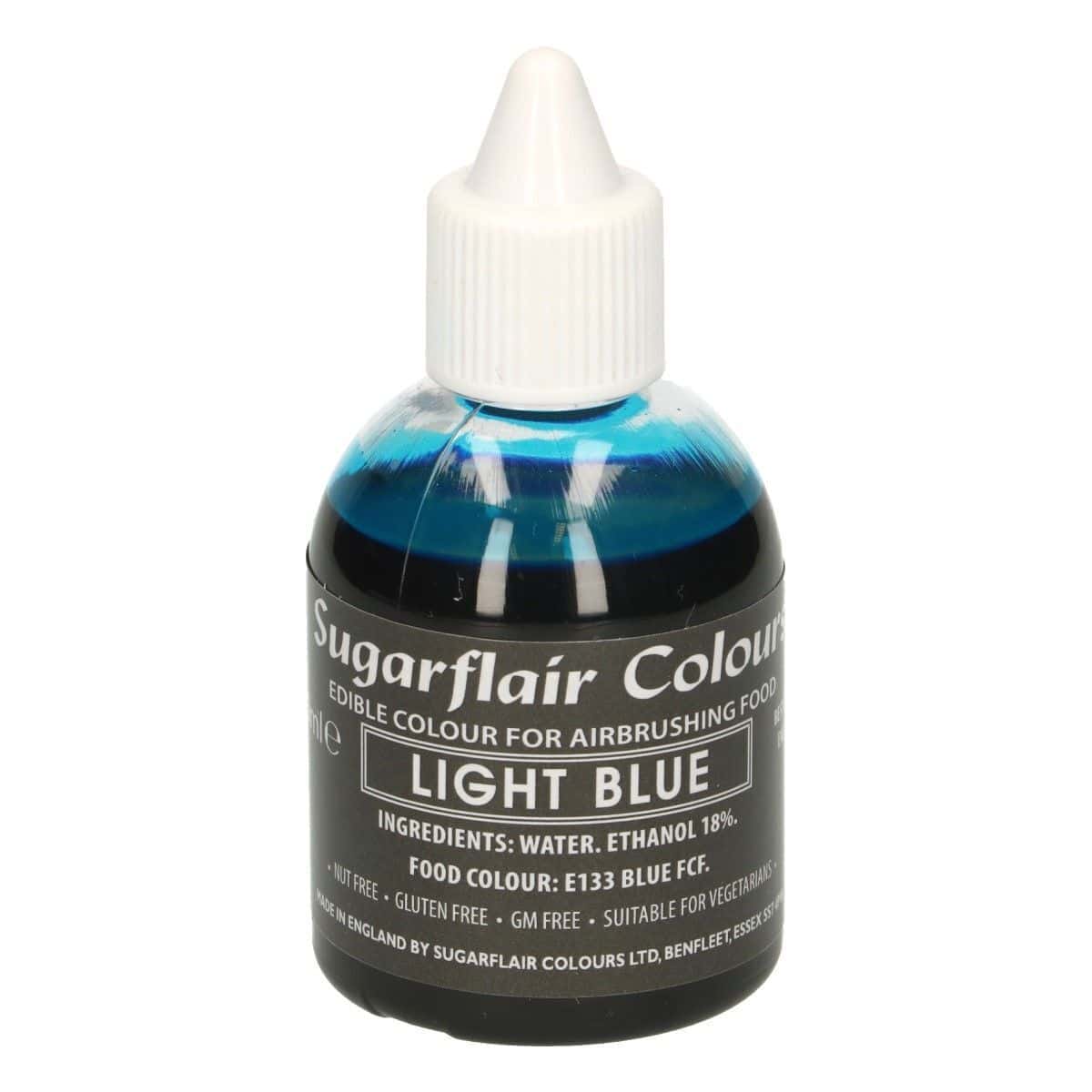 Sugarflair - Colorante per Aerografo Blu Chiaro 60 Ml