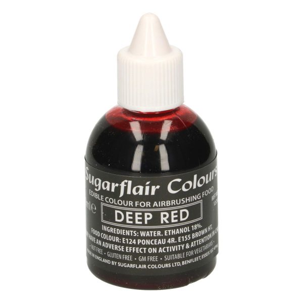 Sugarflair - Colorante per Aerografo Rosso Antico 60 Ml