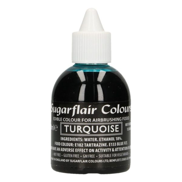 Sugarflair - Colorante per Aerografo Turchese 60 Ml