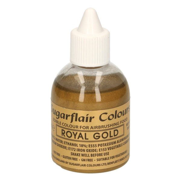 Sugarflair - Colorante per Aerografo Oro Reale 60 Ml