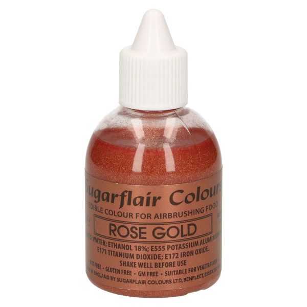 Sugarflair - Colorante per Aerografo Oro Rosa 60 Ml