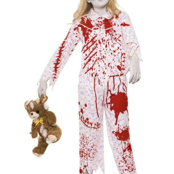 Costume da Bambina in Pigiama Zombie